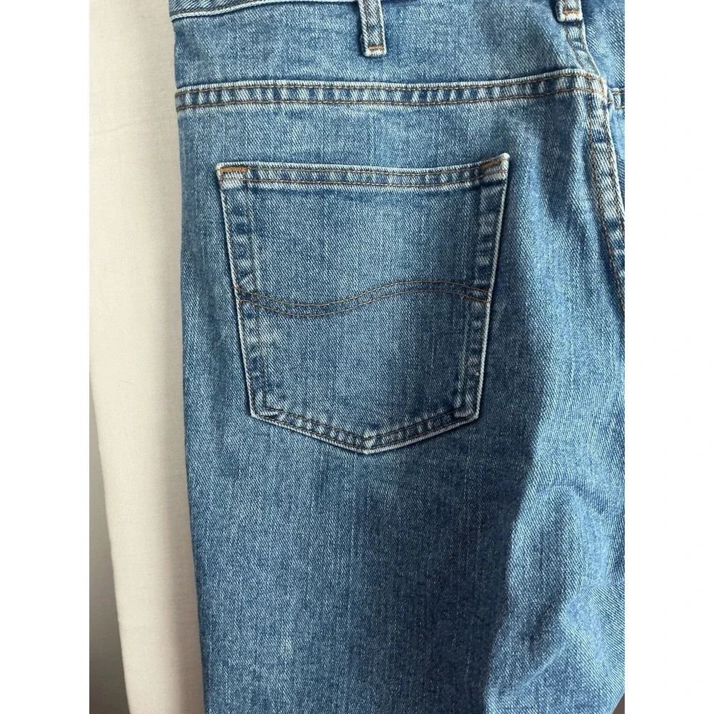 Lee Y2K Denim Shorts Mens 38 Blue Regular Fit Made In Mexico Bermuda